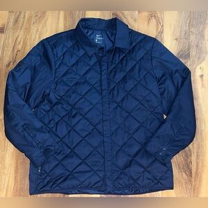 Nike Men's Dark Blue Quilted Shirt Jacket
